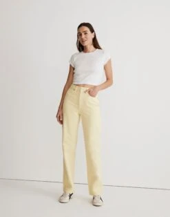 Madewell Baggy Straight Jeans: Garment-Dyed Edition