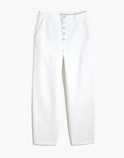 Madewell Balloon Jeans In Tile White: Button-Front Edition -Madewell Sales NF124 DM1626 ld