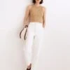 Madewell Balloon Jeans In Tile White: Button-Front Edition
