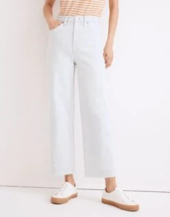 Madewell The Perfect Vintage Wide-Leg Crop Jean In Bosworth Wash: Raw-Hem Edition -Madewell Sales NF127 DM5553 d5