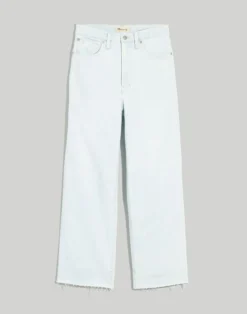 Madewell The Perfect Vintage Wide-Leg Crop Jean In Bosworth Wash: Raw-Hem Edition -Madewell Sales NF127 DM5553 ld