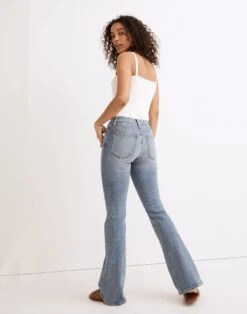 Madewell Low-Rise Skinny Flare Jeans In Kinsman Wash -Madewell Sales NF137 DM5830 d2