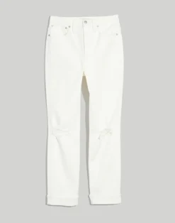 Madewell The High-Rise Slim Boyjean In Tile White -Madewell Sales NF139 DM1626 ld