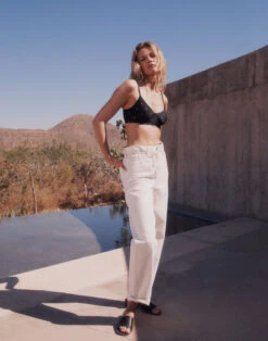 Madewell The Convertible Paperbag Dadjean In Tile White -Madewell Sales NF147 DM1626 d6