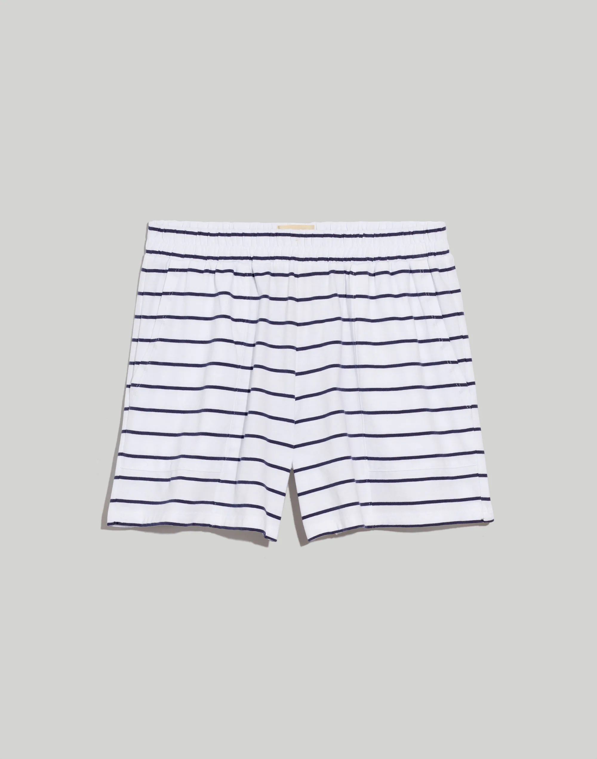 Madewell MWL Pull-On Seamed Shorts In Stripe 4 Madewell MWL Pull-On Seamed Shorts In Stripe - Image 4