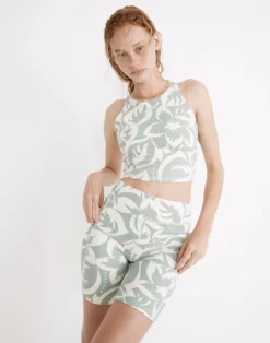Madewell MWL Form Racerback Crop Top In Tropicale Floral -Madewell Sales NF335 PP3095 d5