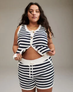 Madewell Striped Bryant Sweater Shorts -Madewell Sales NF396 SU9192 d6