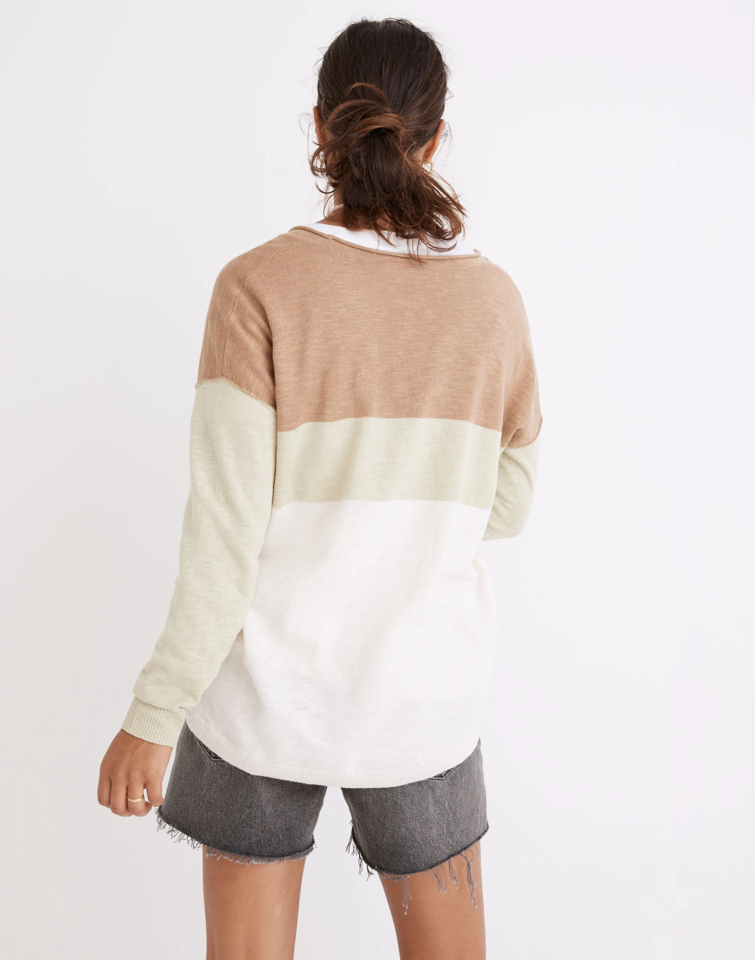 Madewell Palmdale Pullover Sweater In Colorblock Stripe 3 Madewell Palmdale Pullover Sweater In Colorblock Stripe - Image 3