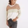 Madewell Palmdale Pullover Sweater In Colorblock Stripe