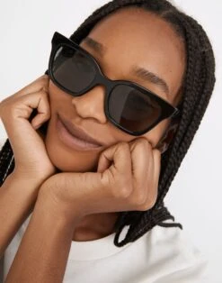 Madewell Pierport Sunglasses -Madewell Sales NF414 BK5201 d4