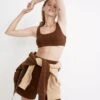 Madewell Donni Terry Sporty Bra Top
