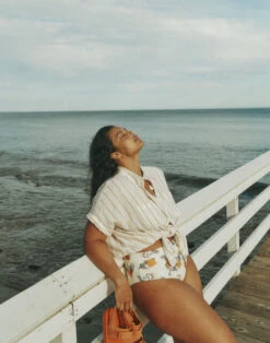 Madewell Second Wave High-Cut Bikini Bottom In Seahorse Sketch -Madewell Sales NF591 PP3109 d6