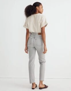 Madewell The Perfect Vintage Straight Jean In Vervain Wash -Madewell Sales NG253 DM5538 d2