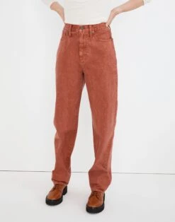 Madewell Baggy Straight Jeans: Garment-Dyed Edition -Madewell Sales NG258 RD6156 d5