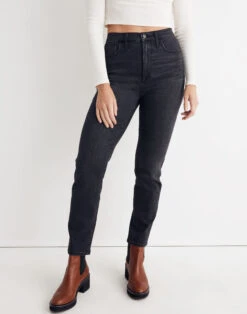 Madewell High-Rise Slim Straight Jeans In Richgrove Wash -Madewell Sales NG262 DM6097 d5