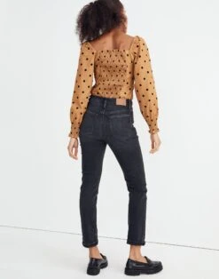 Madewell The High-Rise Slim Boyjean In Darrel Wash -Madewell Sales NG268 DM6077 d2