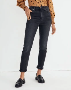Madewell The High-Rise Slim Boyjean In Darrel Wash -Madewell Sales NG268 DM6077 d5