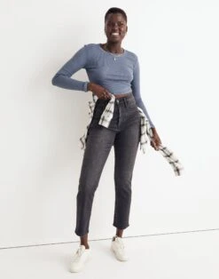 Madewell Curvy High-Rise Slim Straight Jeans In Richgrove Wash