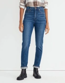Madewell The High-Rise Slim Boyjean In Twyford Wash -Madewell Sales NG345 DM6102 d5