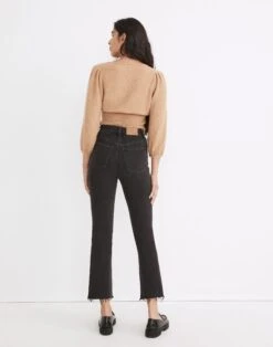 Madewell Cali Demi-Boot Jeans In Bayland Wash: Raw-Hem Edition -Madewell Sales NG353 DM6483 d2