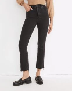 Madewell Cali Demi-Boot Jeans In Bayland Wash: Raw-Hem Edition -Madewell Sales NG353 DM6483 d5