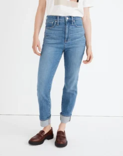 Madewell The Momjean In Leacrest Wash: Cuffed Edition -Madewell Sales NG361 DM6284 d5