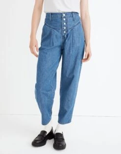 Madewell Tapered Yoke Jeans In Steinbeck Wash -Madewell Sales NG365 DM5182 d5