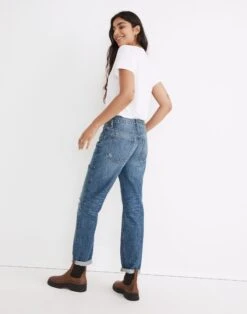 Madewell The Slouchy Boyjean In Standen Wash: Slit-Knee Edition -Madewell Sales NG533 DM6590 d2