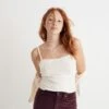 Madewell Brushed Rib Square-Neck Cami Top