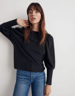Madewell Brushed Puff-Sleeve Top -Madewell Sales NG574 HT1206 d5