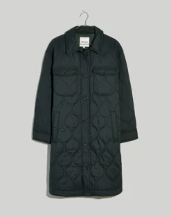 Madewell Airpuff Long Shirt-Jacket -Madewell Sales NG617 GR7795 ld