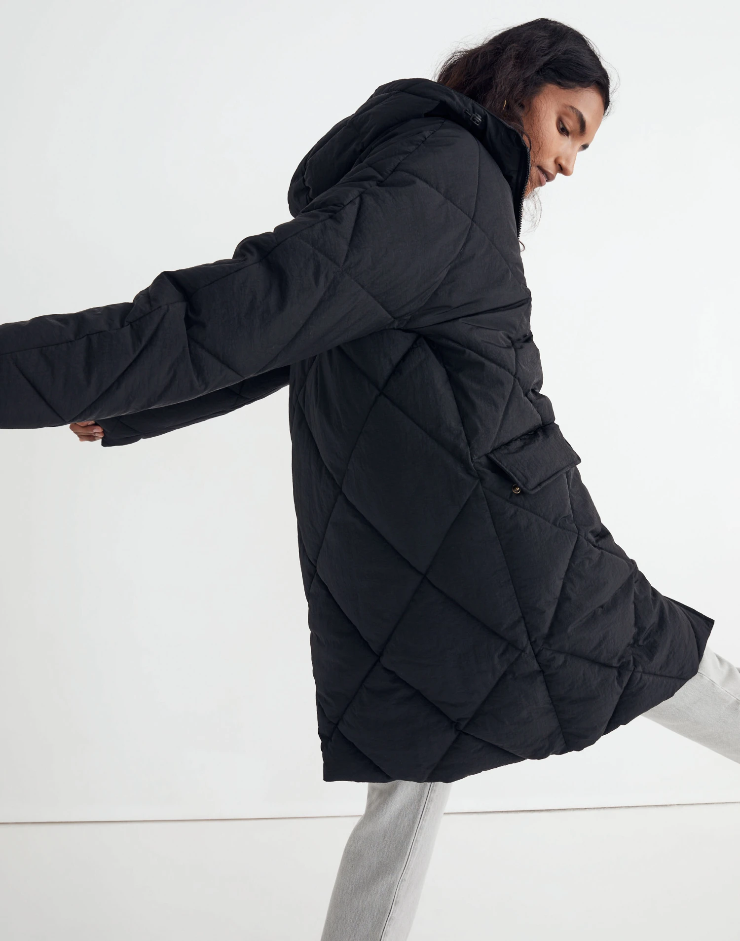Madewell Surrey Hooded Puffer Coat 2 Madewell Surrey Hooded Puffer Coat - Image 2