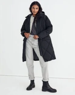 Madewell Surrey Hooded Puffer Coat 9 Madewell Surrey Hooded Puffer Coat -Madewell Sales NG629 BK5229 d5