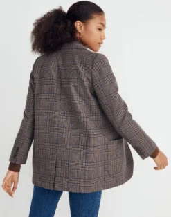 Madewell Larsen Blazer In Hawsell Plaid -Madewell Sales NG649 WY9555 d2