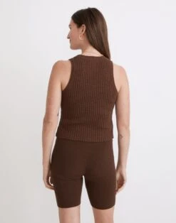 Madewell Kendale Button-Front Crop Sweater Tank -Madewell Sales NG689 BR6471 d2