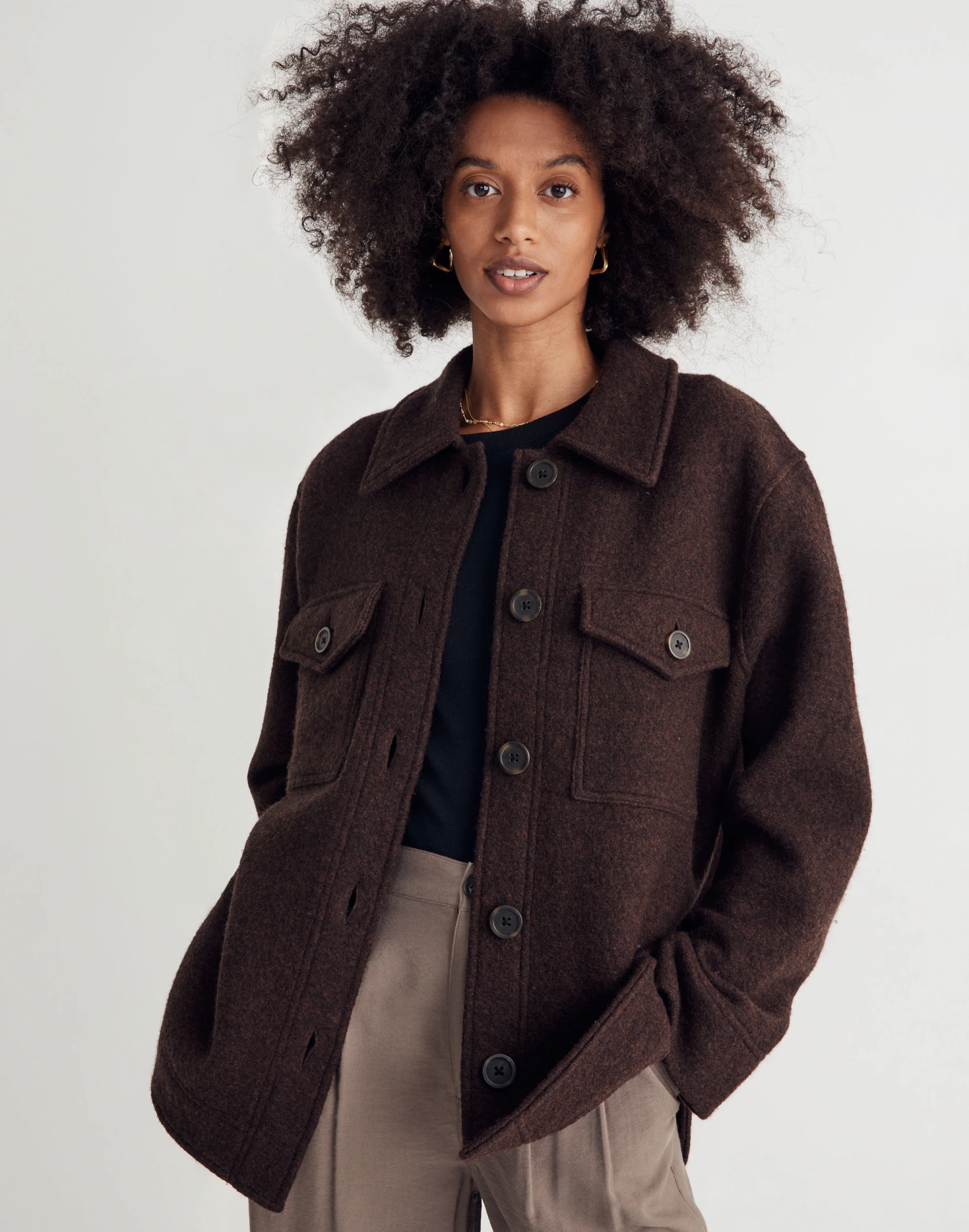 Madewell Boiled Wool Shirt-Jacket 1 Madewell Boiled Wool Shirt-Jacket