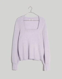 Madewell Melwood Square-Neck Sweater In Coziest Yarn -Madewell Sales NG731 HT1681 ld