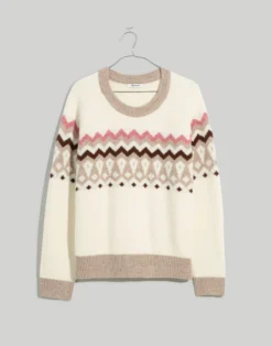 Madewell Fair Isle Markham Pullover Sweater -Madewell Sales NG752 SU9819 ld