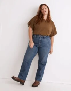 Madewell The Plus Curvy Perfect Vintage Straight Jean In Mayfield Wash