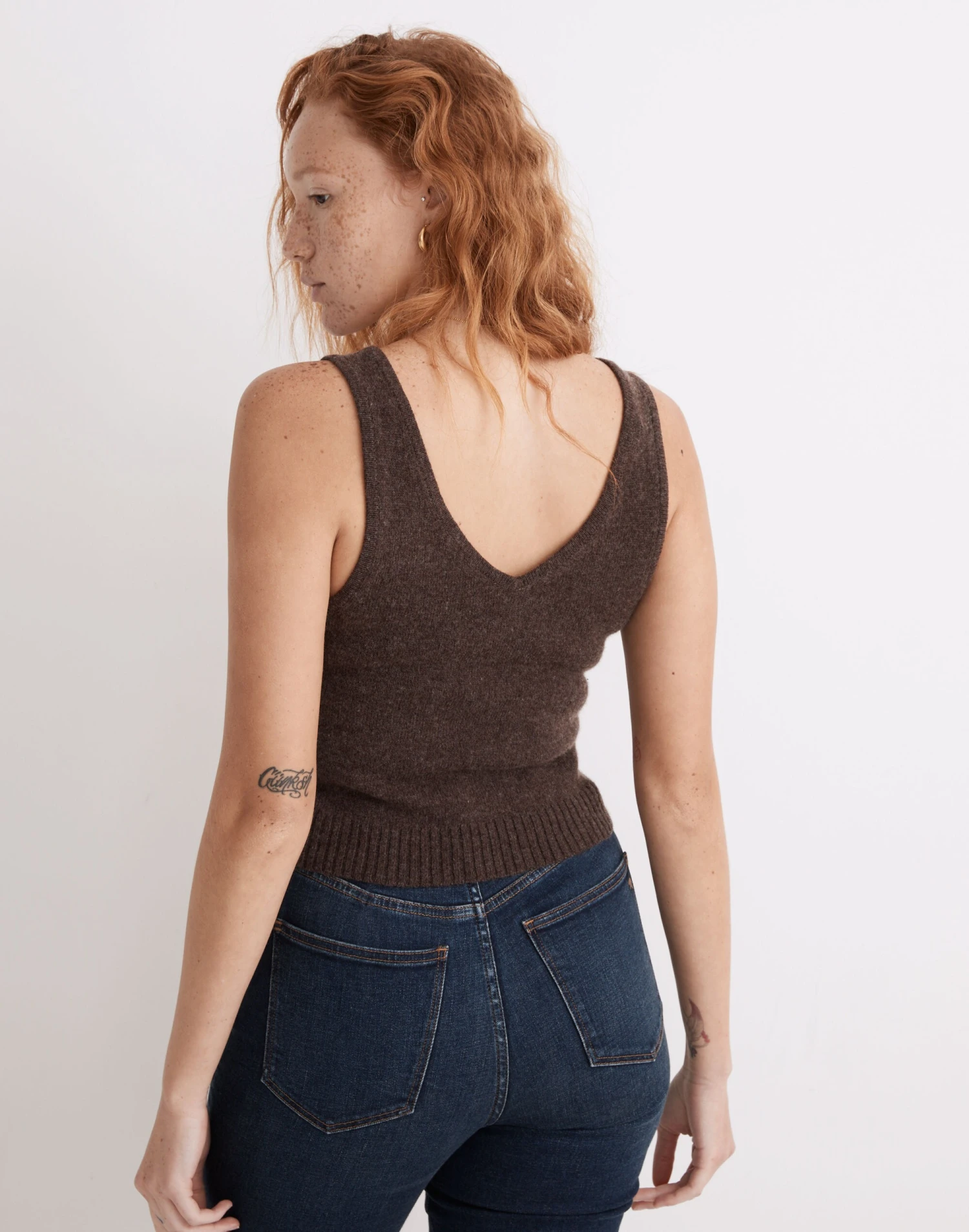 Madewell Carleton V-Neck Sweater Tank 3 Madewell Carleton V-Neck Sweater Tank - Image 3