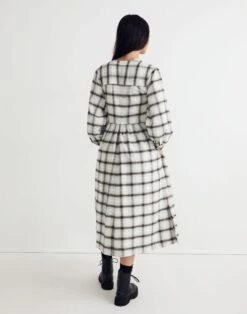 Madewell Flannel Button-Front Midi Dress 8 Madewell Flannel Button-Front Midi Dress -Madewell Sales NH065 WY9295 d2
