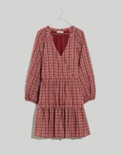 Madewell Seersucker Wrap Mini Dress -Madewell Sales NH100 WY9308 ld