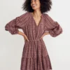 Madewell Seersucker Wrap Mini Dress