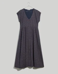 Madewell Challis Button-Front Midi Dress In Campden Daisies -Madewell Sales NH103 PP3232 ld