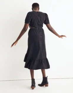 Madewell Denim Cutout Midi Dress In Mulgrove Wash -Madewell Sales NH107 DM6303 d2