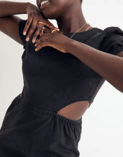 Madewell Denim Cutout Midi Dress In Mulgrove Wash -Madewell Sales NH107 DM6303 d5