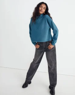 Madewell Rivet & Thread Floral Turtleneck Sweatshirt