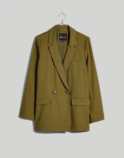 Madewell Drapeweave Caldwell Double-Breasted Blazer -Madewell Sales NH328 GR7199 ld