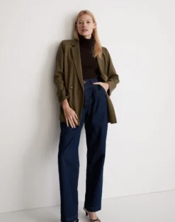 Madewell Drapeweave Caldwell Double-Breasted Blazer