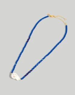 Madewell Freshwater Baroque Pearl Beaded Necklace -Madewell Sales NH594 BL7636 d1